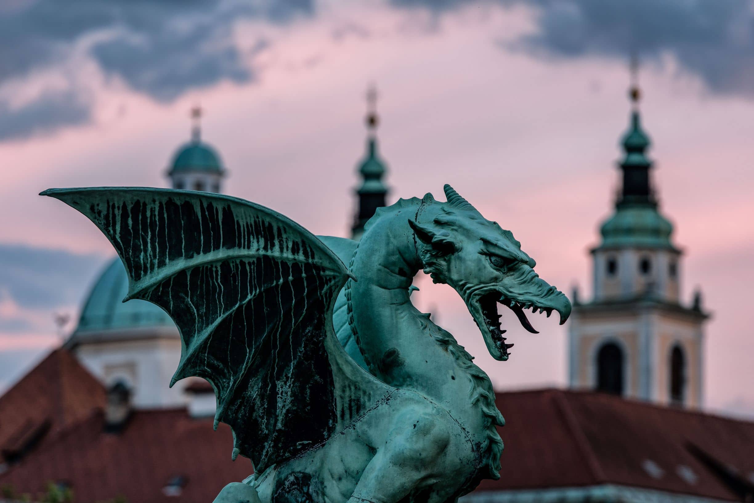 The Dragon Bridge in Ljubljana