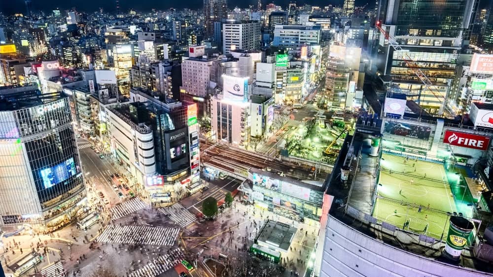 Tokyo Buildings at Night
