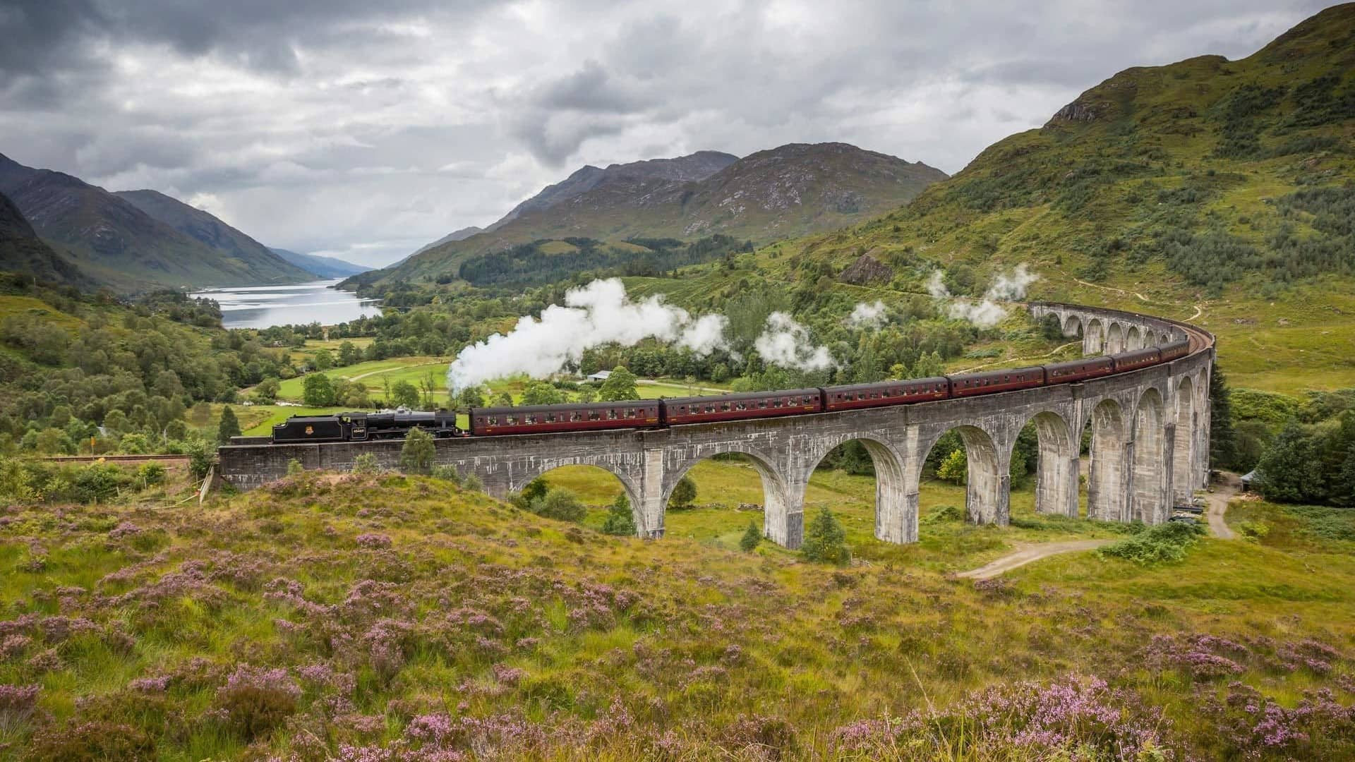 Train in the Scottish Highlands