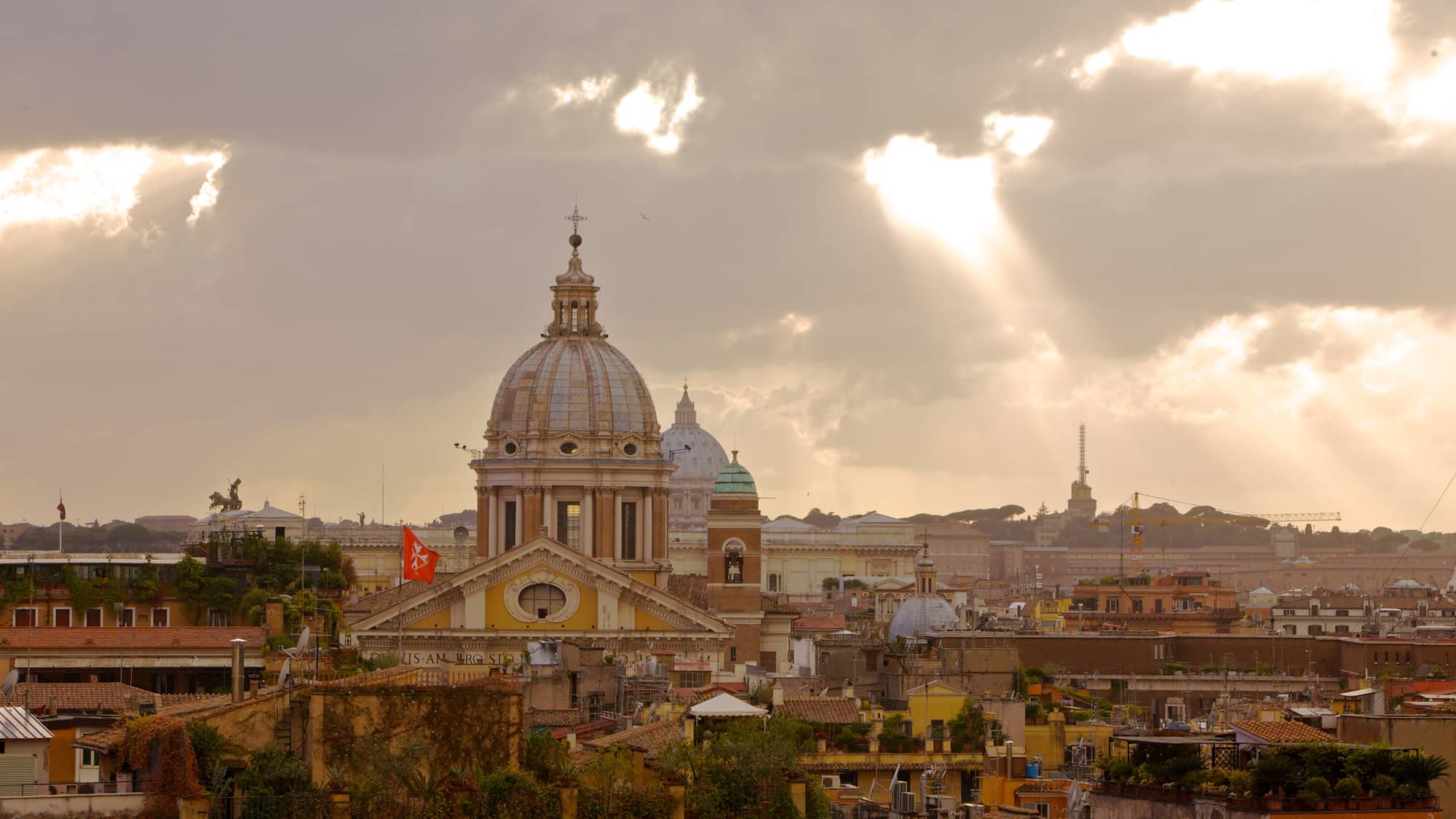 View from the Spanish Steps in Rome