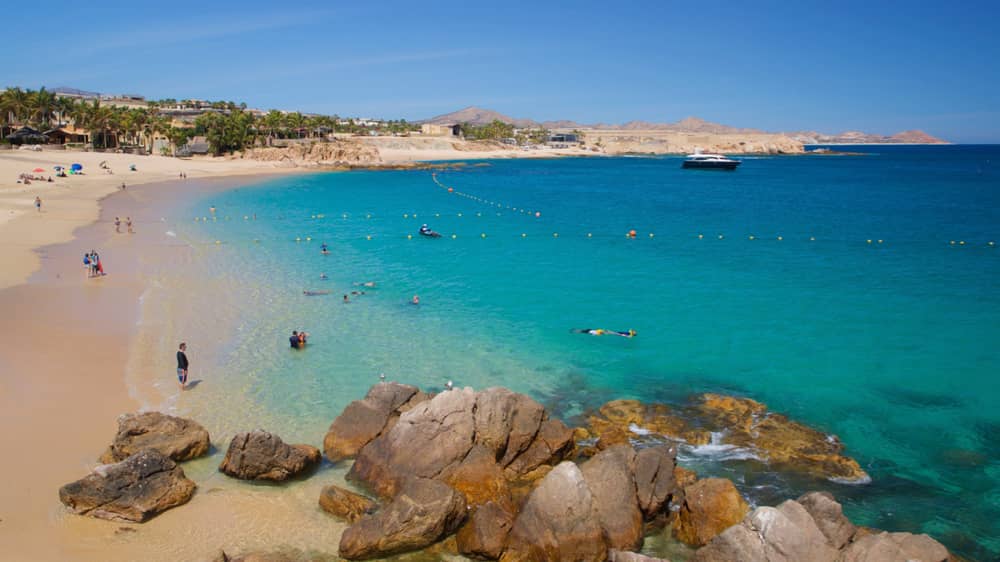 View of Chileno Beach in Los Cabos - Mexico