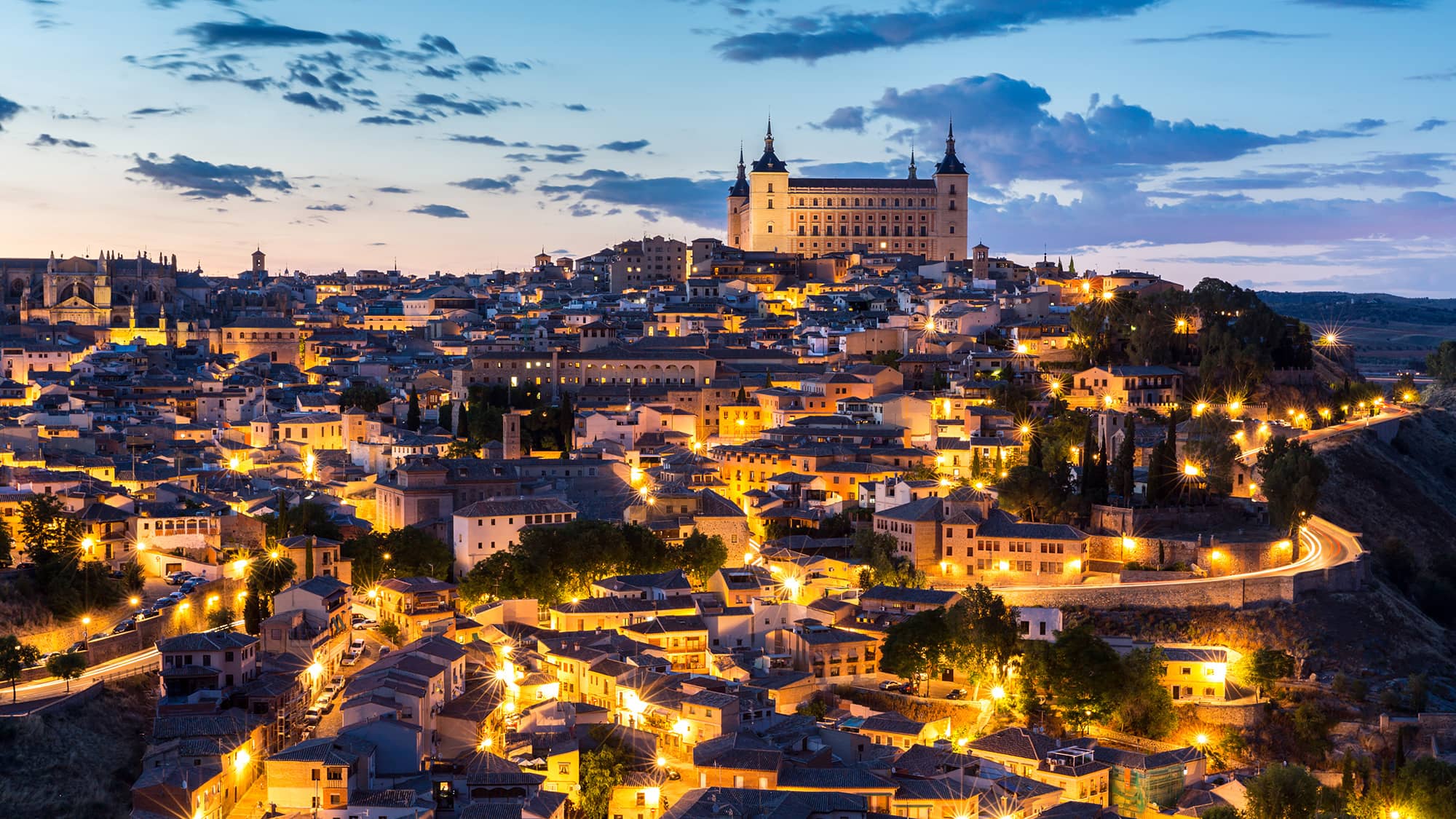 Toledo, Spain at night