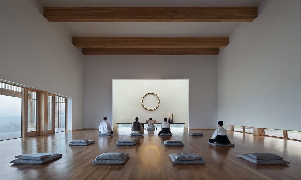 A beautiful new architecturally impressive yoga center at the Won Yoga Retreat in New York.