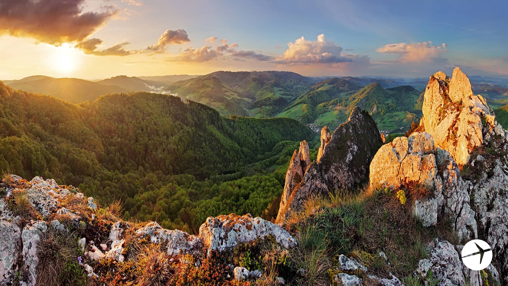 Carpathian Mountains Slovakia Zoom meeting background