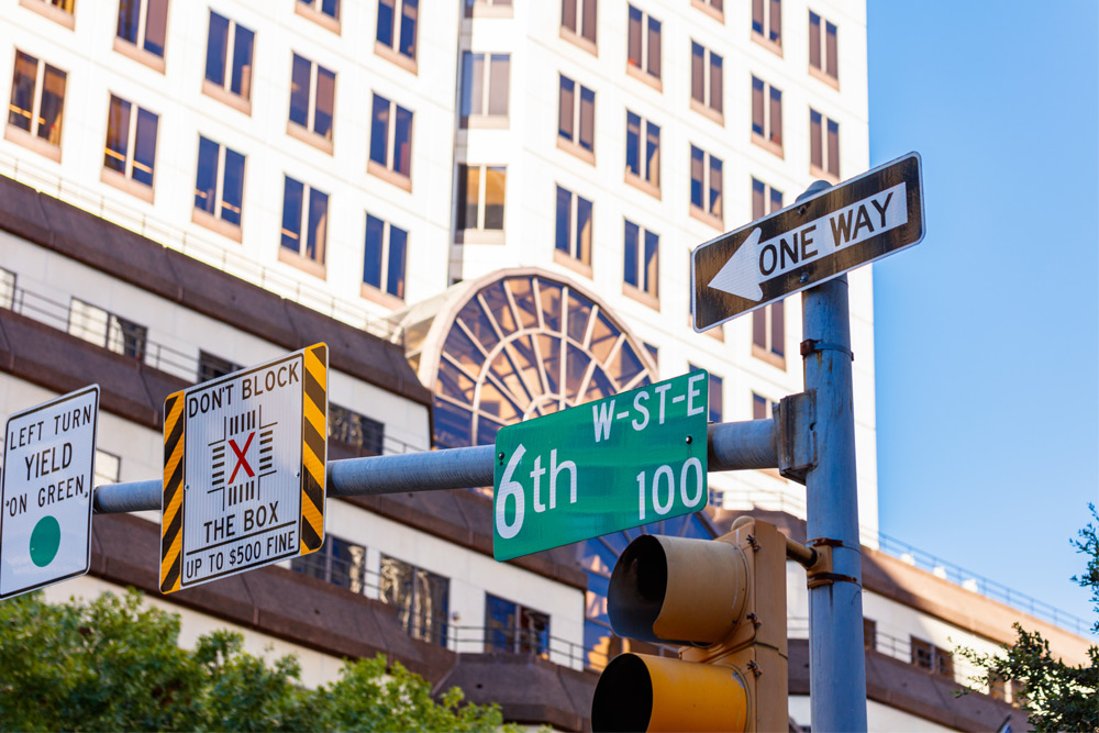 6th Street in Austin, a top place to stay during an Austin bachelor party