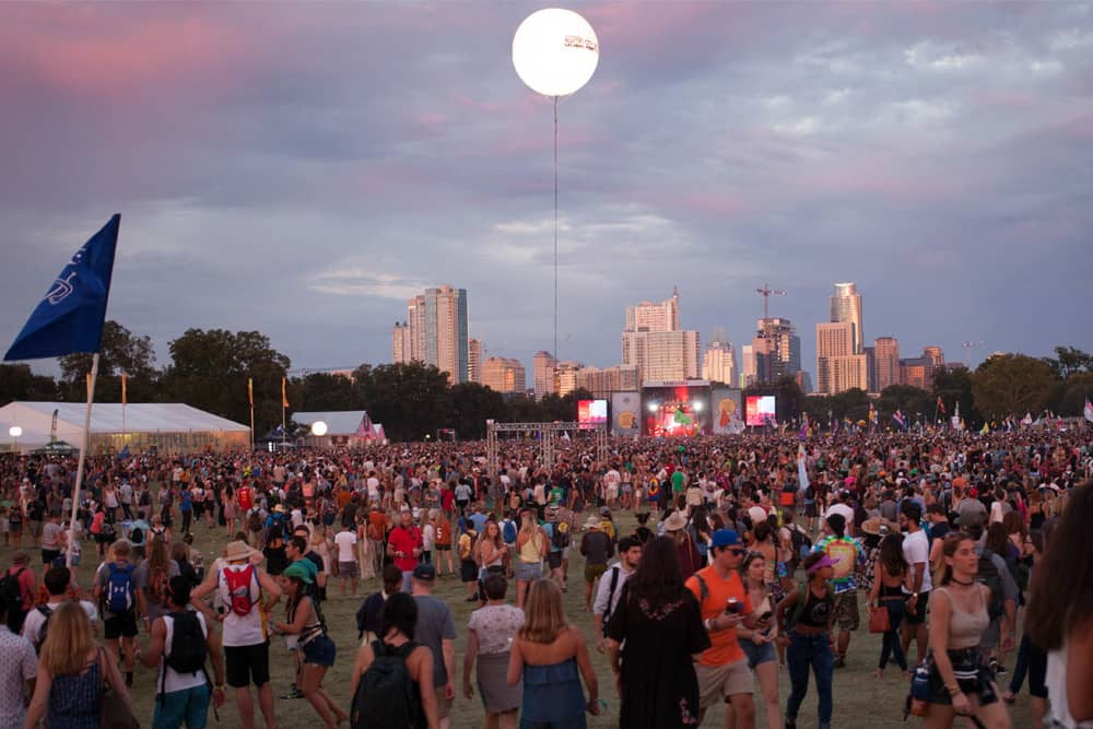 Austin City Limits Festival atmosphere in the year of 2022