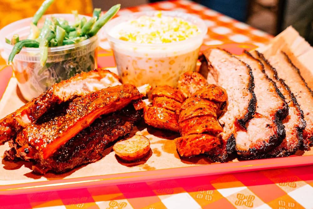 One of the best things to do during Austin City Limits is eating a tray of smoked meats and fresh sides at Terry Black's Barbecue.