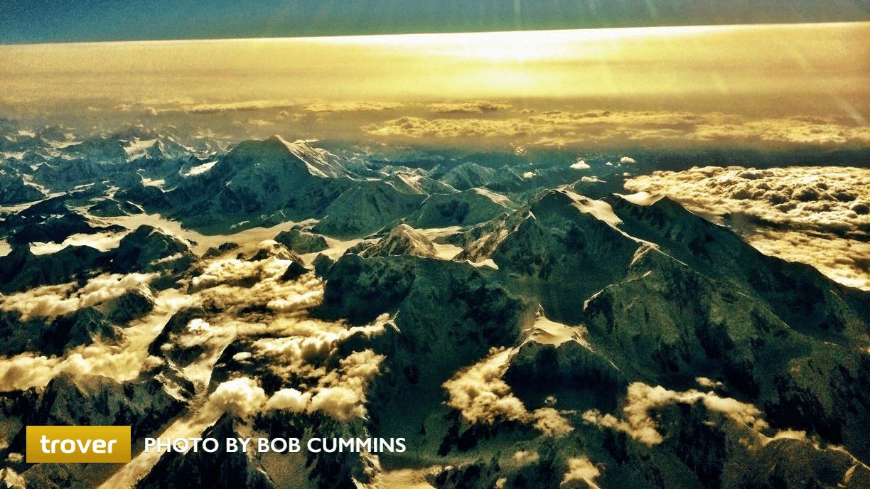 Aerial view of Denali. Trover photo by Bob Cummins