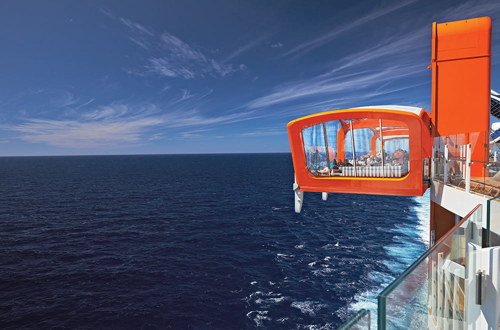 celebrity-edge-magic-carpet-floating bar-restaurant celebrity-edge-magic-carpet-new-feature-cruise