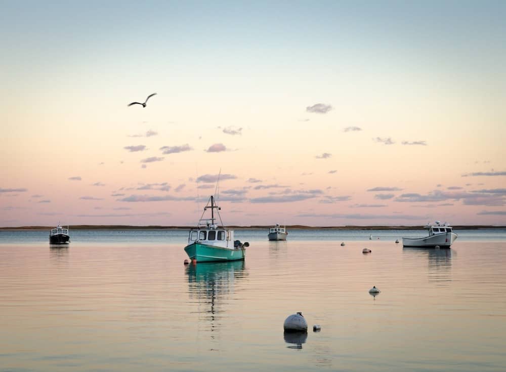 Chatham fish pier in Cape Cod