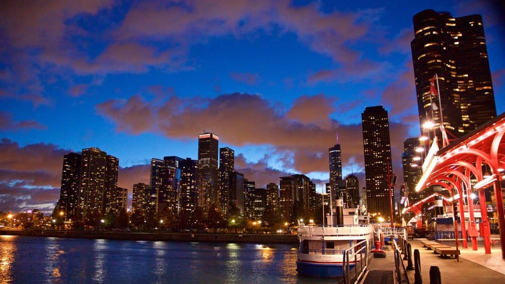 Chicago waterfront navy pier