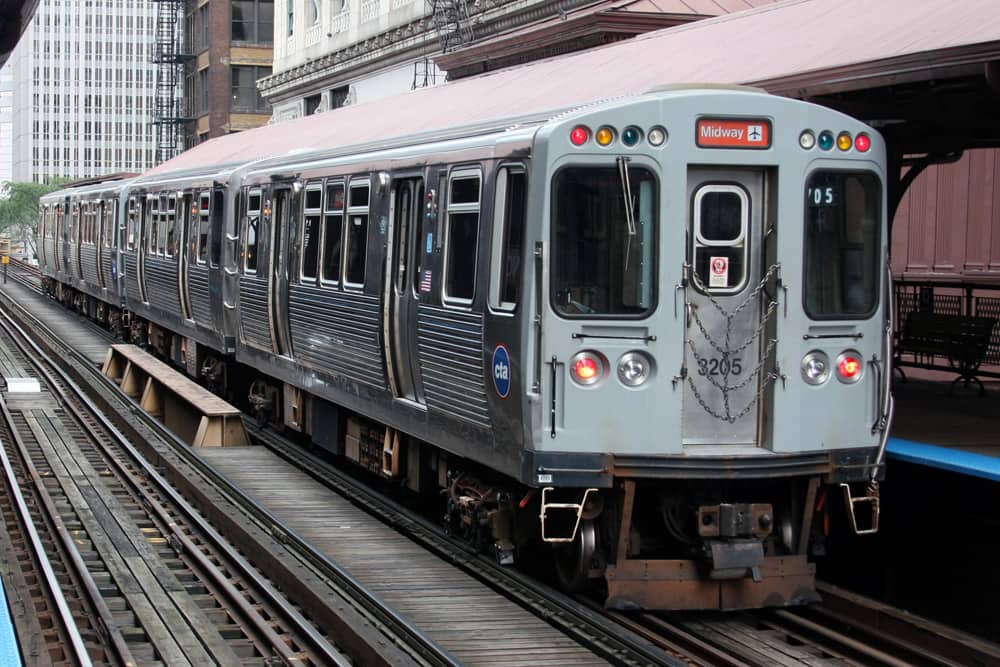 Riding public transportation is a great way to get around during the St. Patrick's Day Parade in Chicago.