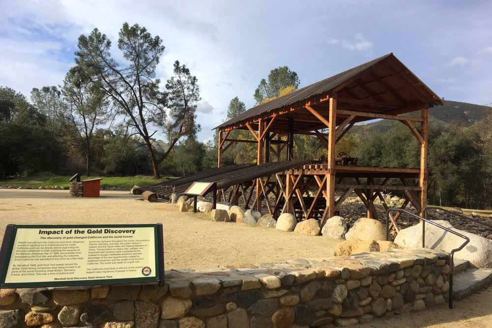 marshall gold discovery state historic park in coloma california