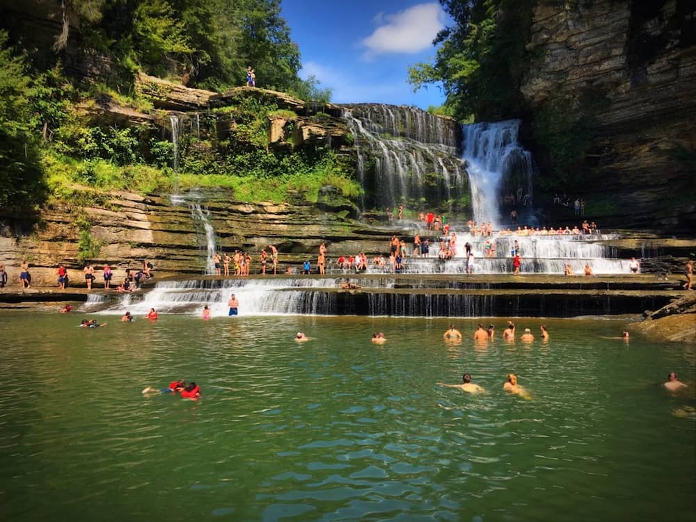 Outdoors activities Nashville: hike to Cummins Falls