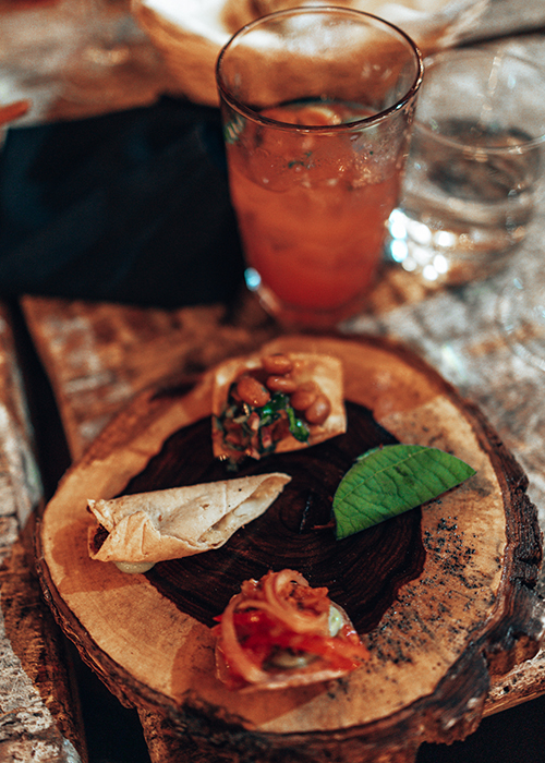 Appetizers at The Travelers Table in Playa del Carmen