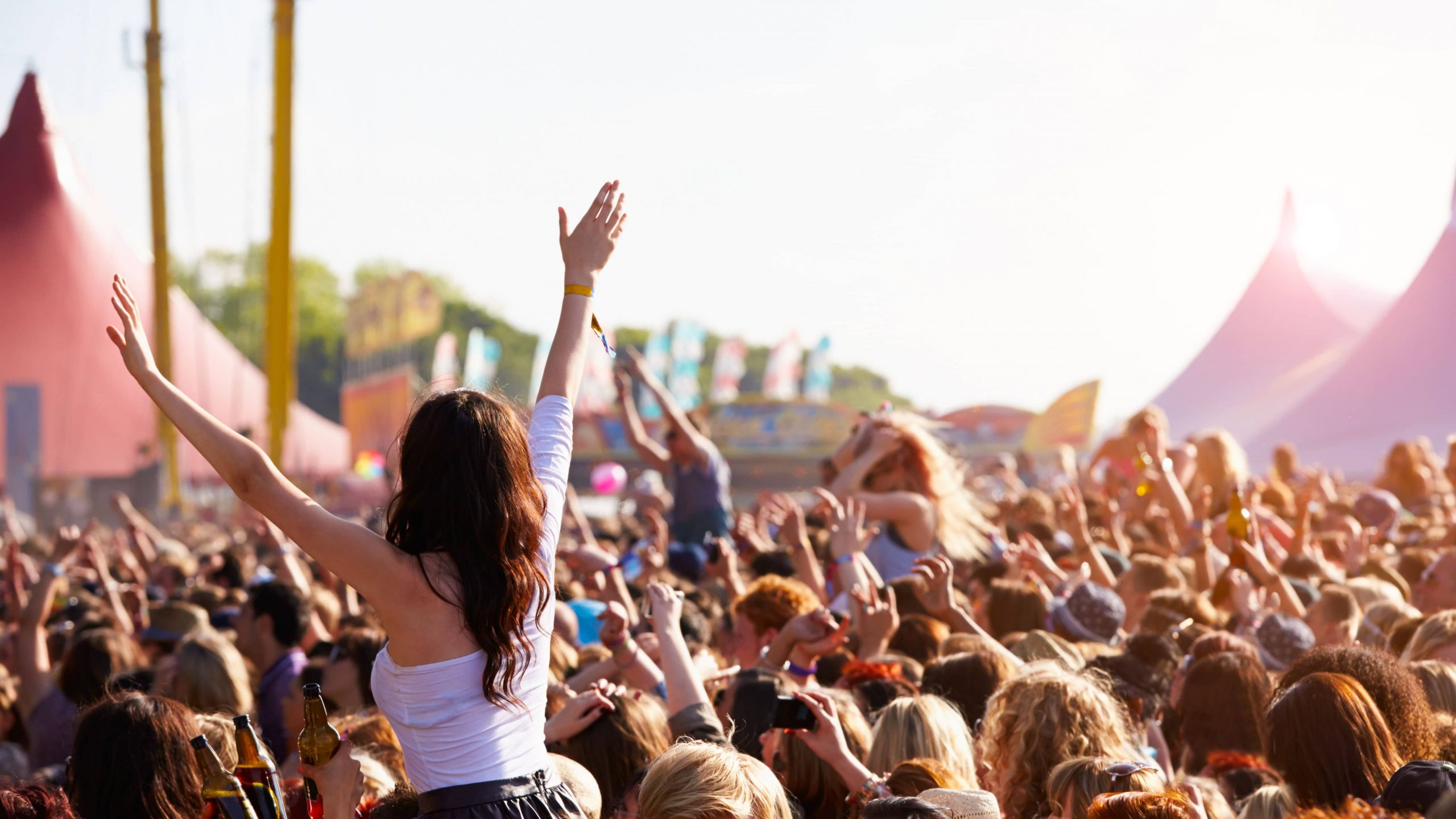 Crowd at a music festival