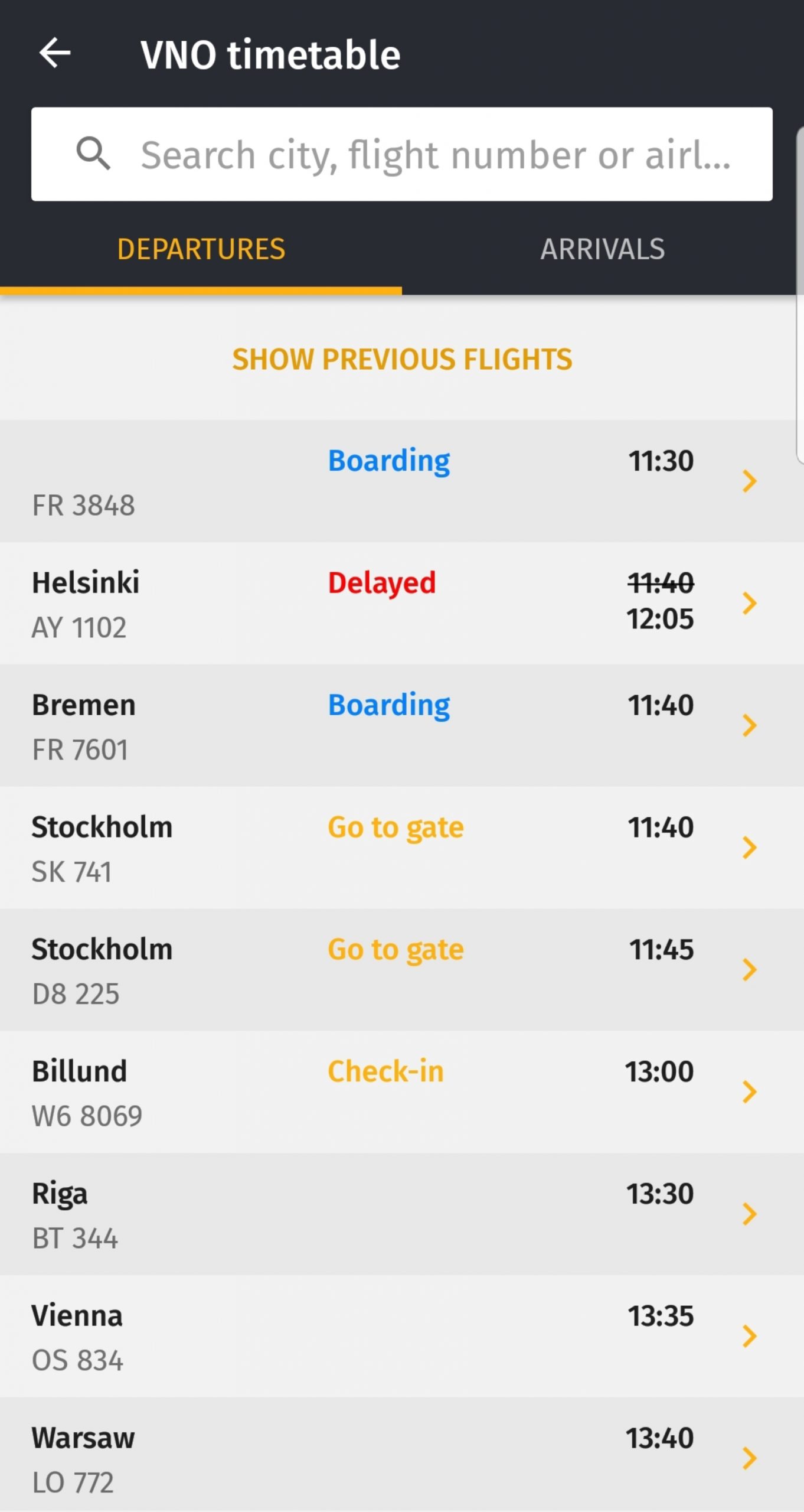 travel planning application