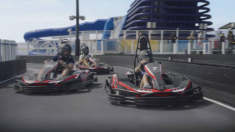 family cruise go-kart race