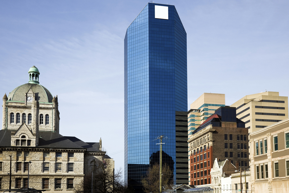 downtown lexington, kentucky old and new architecture