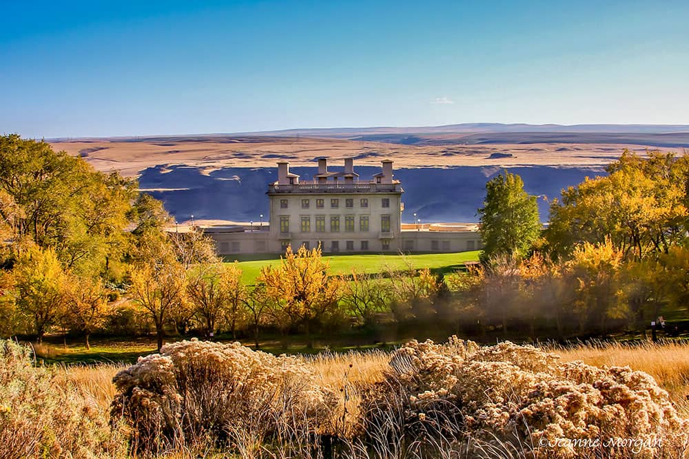 maryhill museum estate in hillside setting