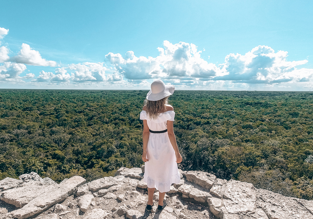 Amazing views from the top of Nohoch Mul in Coba