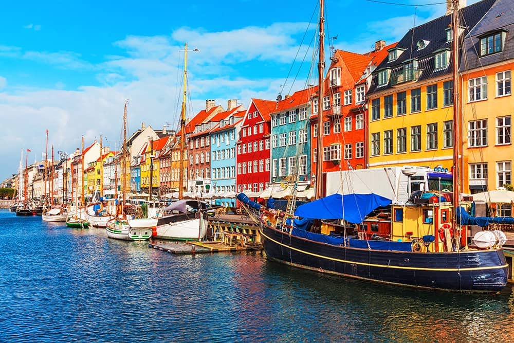 Old Town of Copenhagen Denmark