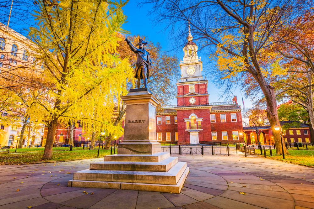 Independence National Park in Philadelphia, Pennsylvania — a top destination to stay a week or more