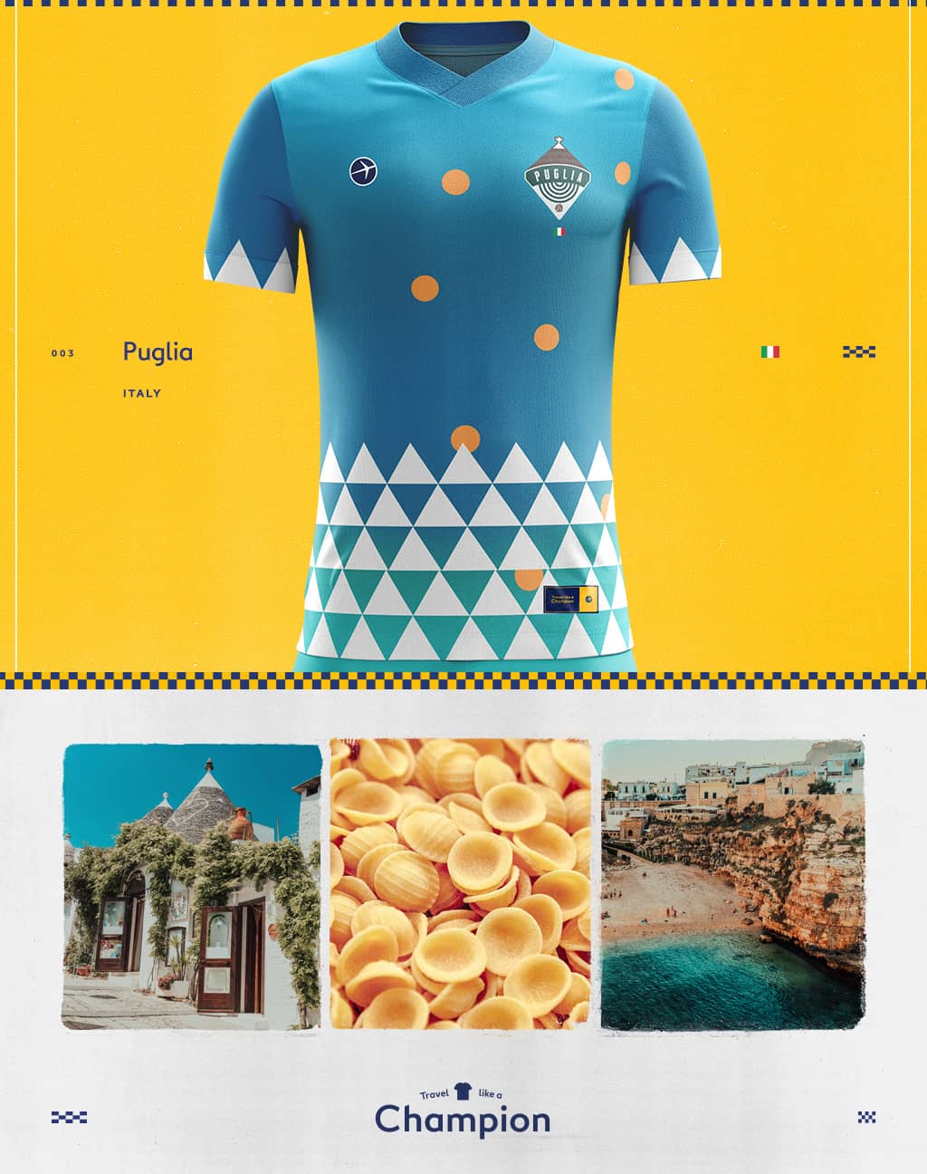 soccer jersey and the scenes in puglia that inspired the design