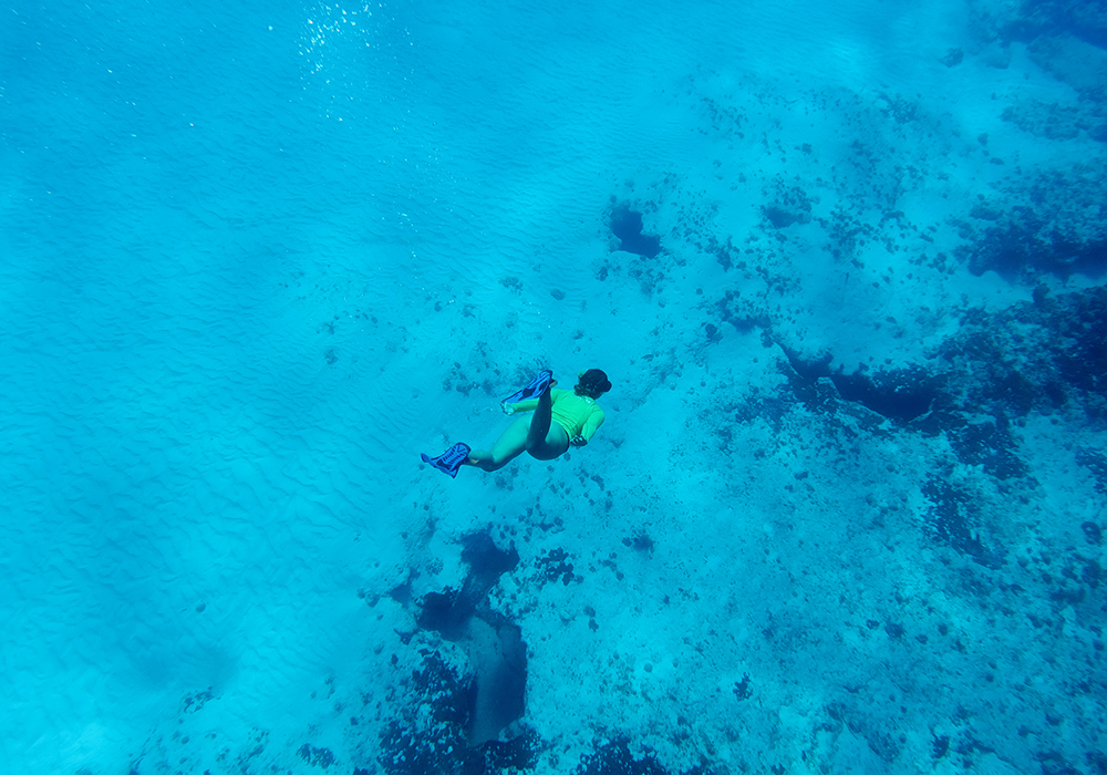 Snorkel in the turquoise Carribbean Sea in Conzumel