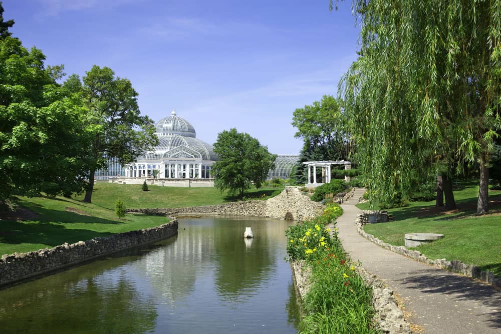 como park zoo and conservatory on a sunny day in st paul minnesota