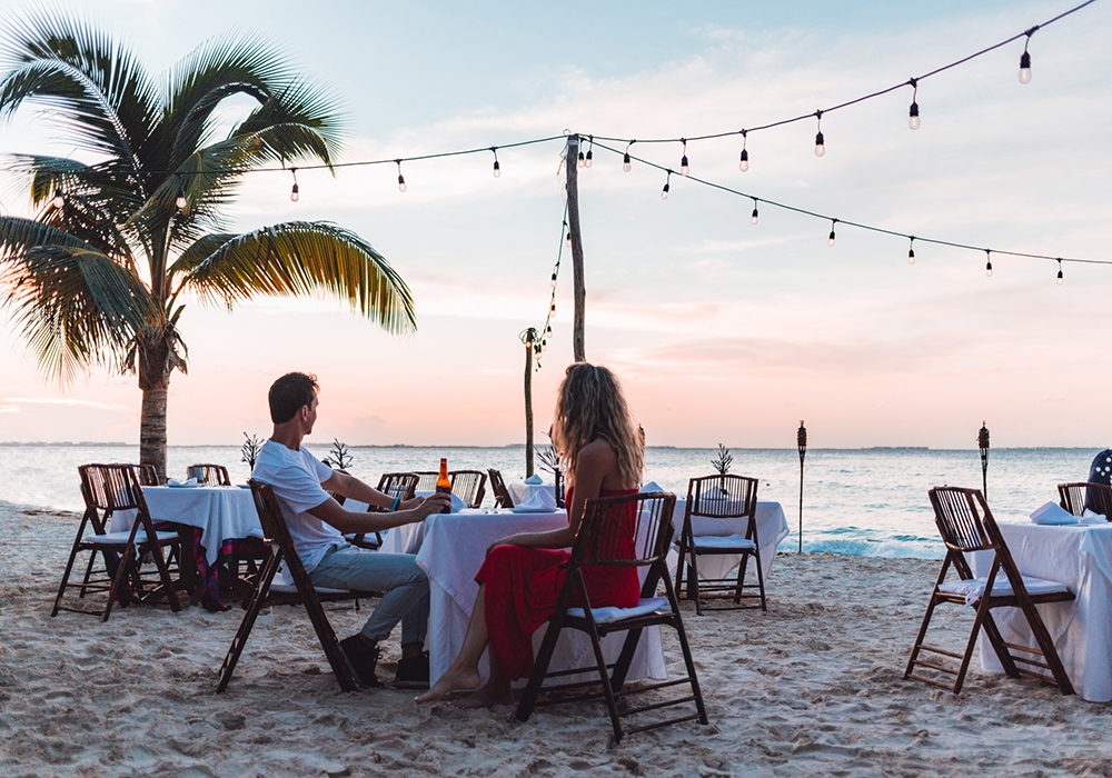 Enjoy sunset drinks in Isla Mujeres at Mayan Beach Club