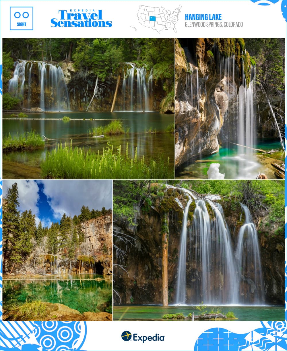 ferns and waterfalls at Hanging Lake, Glenwood Springs, CO