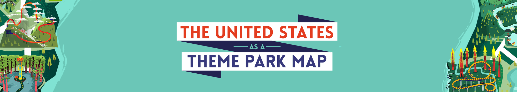 The USA as a theme park map