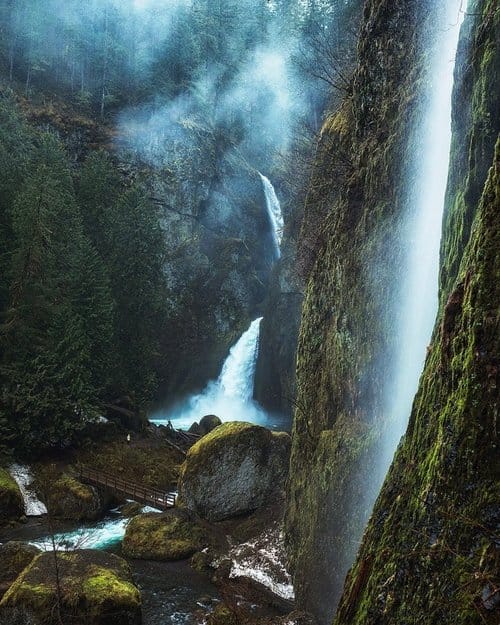 Wahclella Falls, one of the best hikes near Portland, Oregon