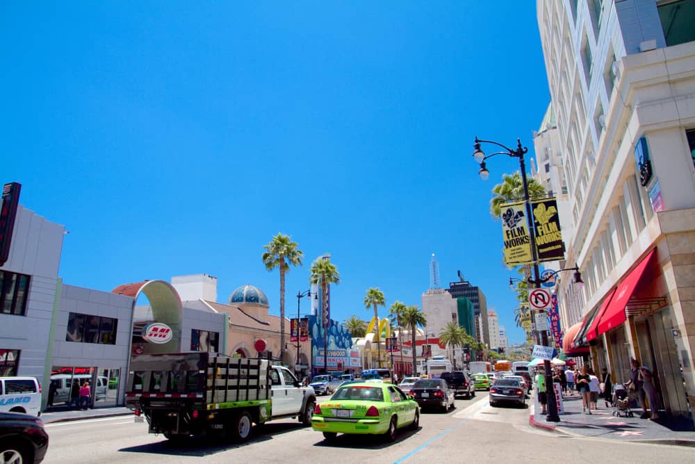 weekend in los angeles hollywood boulevard